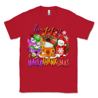 Red Happy Hallothanksmas coffee cups Classic Tee - NancyCooperArtShop