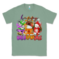 Sage Happy Hallothanksmas coffee cups Classic Tee - NancyCooperArtShop