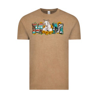 Vintage Coffee goat mom serape leopard cowhide goat family Vintage Tee - Artiststas