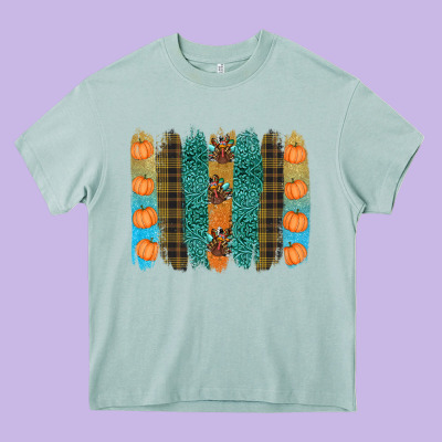 Thanksgiving Brushstrokes Heavy Core Tee Designed By Ranaportraitstore