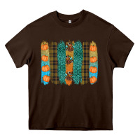 Chocolate Brown thanksgiving brushstrokes Heavy Core Tee - RanaPortraitStore