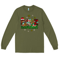 Army Green feliz navidad Long Sleeve Tee - JahusDesignShop