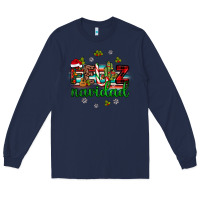 Navy feliz navidad Long Sleeve Tee - JahusDesignShop