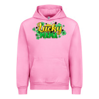 Fuchsia Pink lucky mama st patricks Urban Hoodie - HowdyJamesFarm