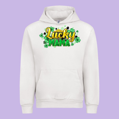 Lucky Mama St Patricks Urban Hoodie Designed By Howdyjamesfarm