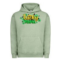 Pigment Oil Green lucky mama st patricks Urban Hoodie - HowdyJamesFarm