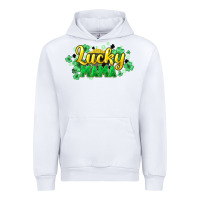 White lucky mama st patricks Urban Hoodie - HowdyJamesFarm