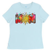 Baby Blue summer mom Ladies Tee - Zillion Design Studio