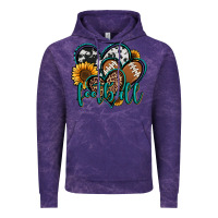 Cloud Purple football hearts Vintage Hoodie - Jasminsmagicworld