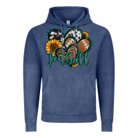 Vintage Denim football hearts Vintage Hoodie - Jasminsmagicworld