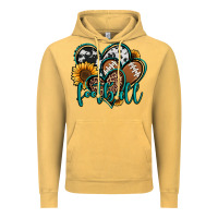 Vintage Mustard football hearts Vintage Hoodie - Jasminsmagicworld