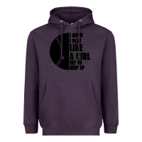Plum I Know I Play Like A Girl Try To Keep Up Heavyweight Hoodie - Bettercallsaul