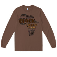 Chestnut black history month Long Sleeve Tee - MaliasSmallBusiness