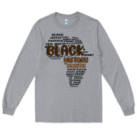 Heather Grey black history month Long Sleeve Tee - MaliasSmallBusiness