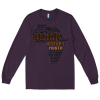 Plum black history month Long Sleeve Tee - MaliasSmallBusiness