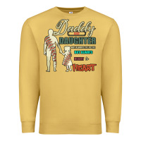 Antique Gold Daddy And Daughter Not Always Eye To Eye But Always Heart To Heart Premium Sweatshirt - Bettercallsaul