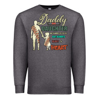 Charcoal Heather Daddy And Daughter Not Always Eye To Eye But Always Heart To Heart Premium Sweatshirt - Bettercallsaul