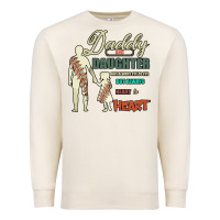 Sandshell Daddy And Daughter Not Always Eye To Eye But Always Heart To Heart Premium Sweatshirt - Bettercallsaul
