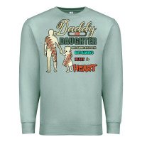 Daddy And Daughter Not Always Eye To Eye But Always Heart To Heart Premium Sweatshirt | Teevron