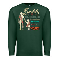 Sports Green Daddy And Daughter Not Always Eye To Eye But Always Heart To Heart Premium Sweatshirt - Bettercallsaul