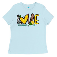 Baby Blue love summer lemon Ladies Tee - Zillion Design Studio