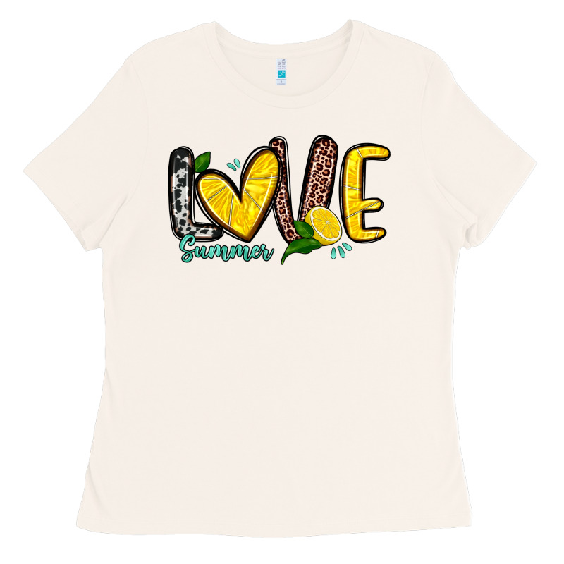 Love Summer Lemon Ladies Tee by Zillion Design Studio | Teevron