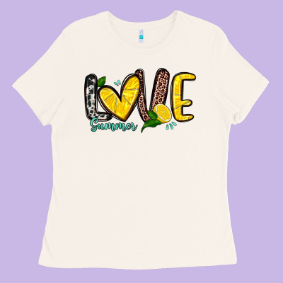 Love Summer Lemon Ladies Tee Designed By Zillion Design Studio