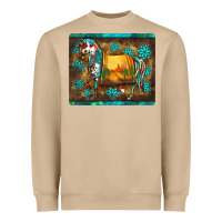 Western Horse Sunset Turquoise's Gemstones Mousepad Heavyweight Sweatshirt | Teevron