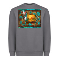 Storm western horse sunset turquoise's gemstones mousepad Heavyweight Sweatshirt - BarkalooDesign