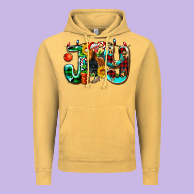 Joy With Roaster Vintage Hoodie Designed By Adodesignshop