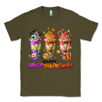 Army Green Happy Hallothanksmas coffee cups Classic Tee - NancyCooperArtShop