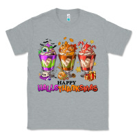 Heather Grey Happy Hallothanksmas coffee cups Classic Tee - NancyCooperArtShop