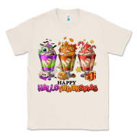 Natural Happy Hallothanksmas coffee cups Classic Tee - NancyCooperArtShop