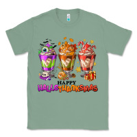 Sage Happy Hallothanksmas coffee cups Classic Tee - NancyCooperArtShop