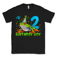 Black birthday boy frog age 2 Classic Tee - LillyAllenDesigns