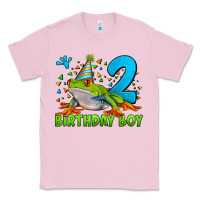 Bubblegum Pink birthday boy frog age 2 Classic Tee - LillyAllenDesigns