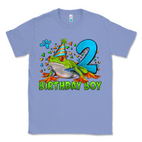 Colony Blue birthday boy frog age 2 Classic Tee - LillyAllenDesigns