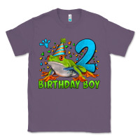 Lavender birthday boy frog age 2 Classic Tee - LillyAllenDesigns