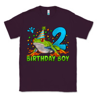 Plum birthday boy frog age 2 Classic Tee - LillyAllenDesigns