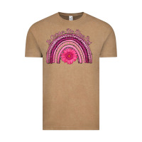 Vintage Coffee in october we wear pink rainbow Vintage Tee - AdoDesignShop