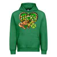 Emerald Lucky heart St. Patrick's Day Urban Hoodie - CowGirlArtShop
