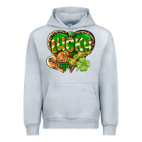 Heather Grey Lucky heart St. Patrick's Day Urban Hoodie - CowGirlArtShop