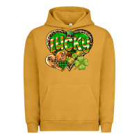 Pigment Peanut Butter Lucky heart St. Patrick's Day Urban Hoodie - CowGirlArtShop