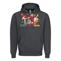 Smoke cafecito y chisme coffee cups Zipper Hoodie - MaliasSmallBusiness