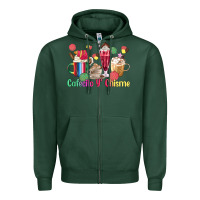 Sports Green cafecito y chisme coffee cups Zipper Hoodie - MaliasSmallBusiness