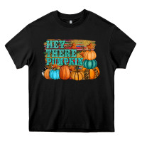 Black hey there pumpkin Heavy Core Tee - RanaPortraitStore