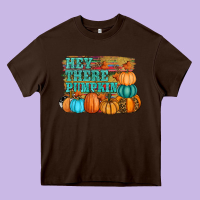 Hey There Pumpkin Heavy Core Tee Designed By Ranaportraitstore