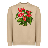 Mushroom anthurium Heavyweight Sweatshirt - LillyAllenDesigns