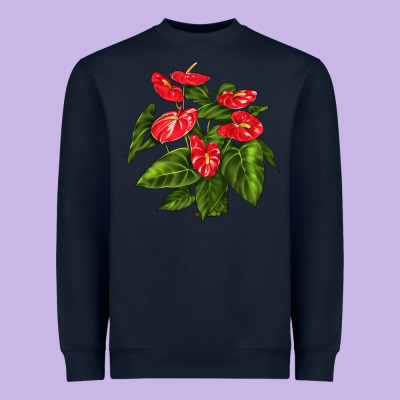 Anthurium Heavyweight Sweatshirt Designed By Lillyallendesigns
