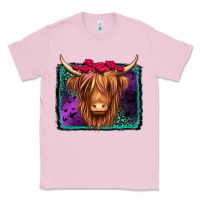 Bubblegum Pink halloween highland cow Classic Tee - Jasminsmagicworld